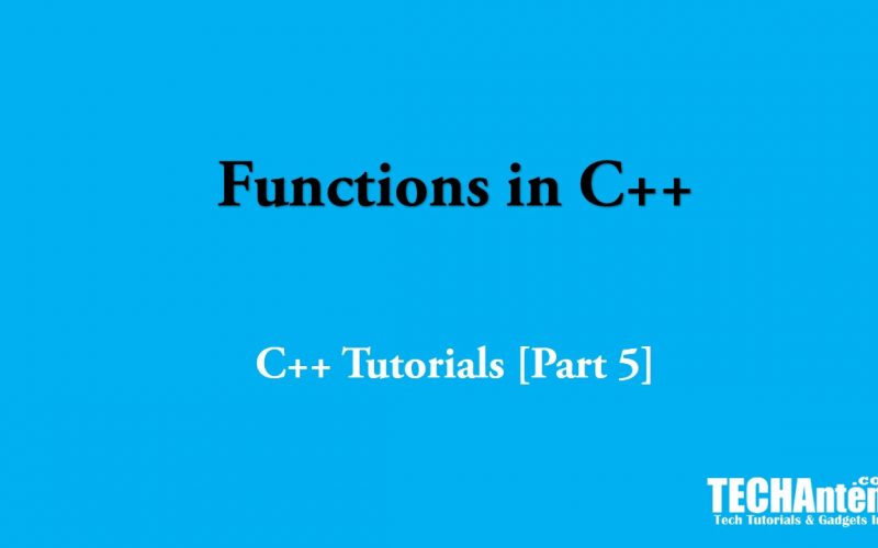 C Plus Plus functions
