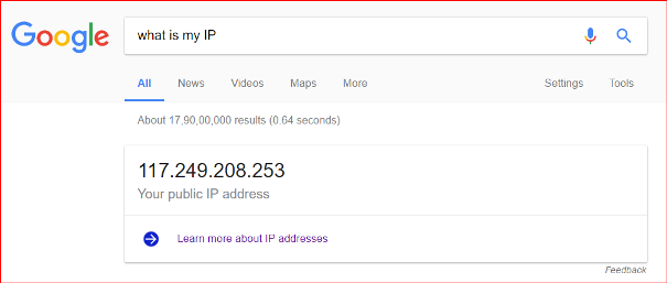find public ip